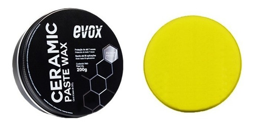 Imagem 1 de 1 de Cera Ceramic Paste Wax 200g + Aplicador Evox