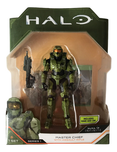 Master Chief With Assault Rifle Halo Infinite 4pulg Series 1 (Usado)