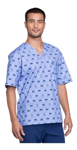 Top D Uniforme Clinico Hombre Cherokee Print 675 Medico Tens