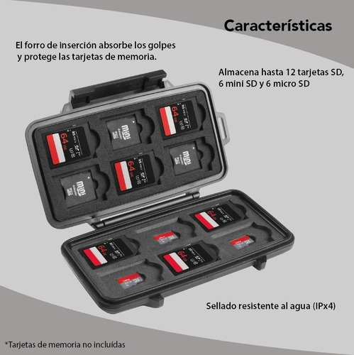 Pelican Micro Case 0915 Para Memorias