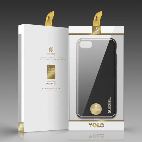 Capa antiimpacto Dux Yolo Series - iPhone 8/iPhone 7 Cor Black