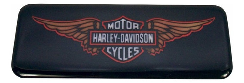 Adesivo Emblema Compatível Harley Davidson 3d Logo Rs34 Cor HARLEY DAVIDSON MOTOR CYCLES ASAS RESINADO