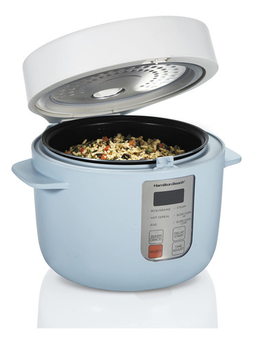 Olla De Arroz Digital Programable 12 Tazas Azul
