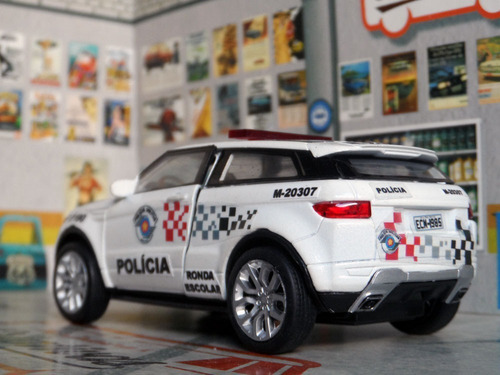 Miniatura Range Rover Evoque Polícia Militar Pm Sp