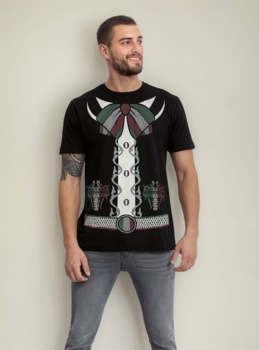 Playera Hombre Cinta Tricolor Ideal Moda Estilo Cómoda