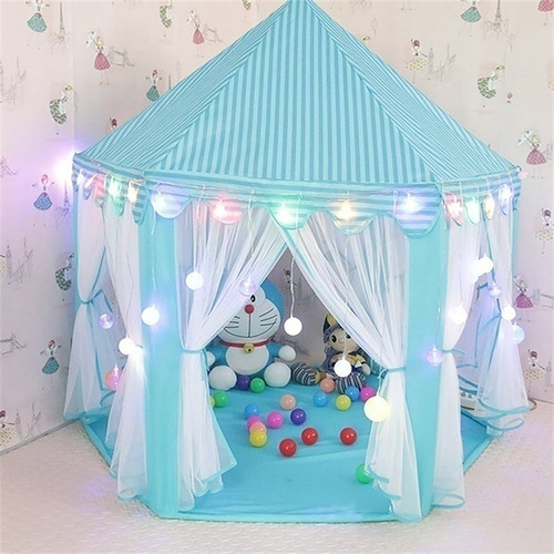 Carpa Grande Para Niños Castillo Juego Con Luces