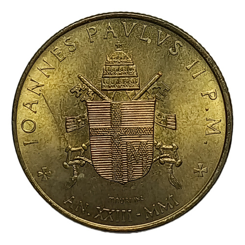 Vaticano - 200 Liras 2001 R Escasa - Km 335 (ref 020)
