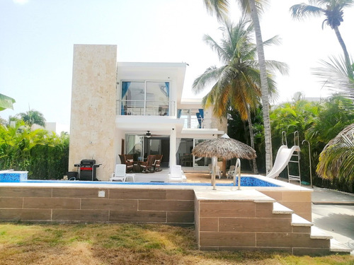 Villa En Playa Nueva Romana. (1ra LĂnea De Playa)