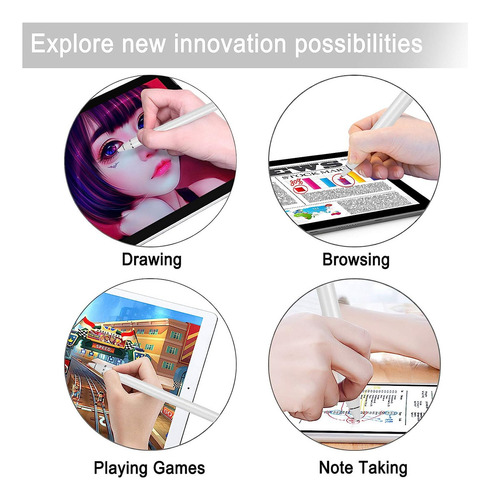 Lapiz Capacitativo Active Stylus Para Tablet | Blanco