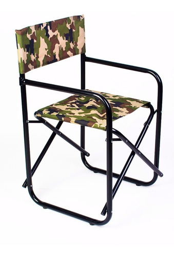 Sillon Director De Caño Redondo Pintura Bco/ngro