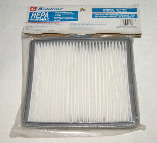 Filtro De Aspiradora - Koblenz Ac-1600