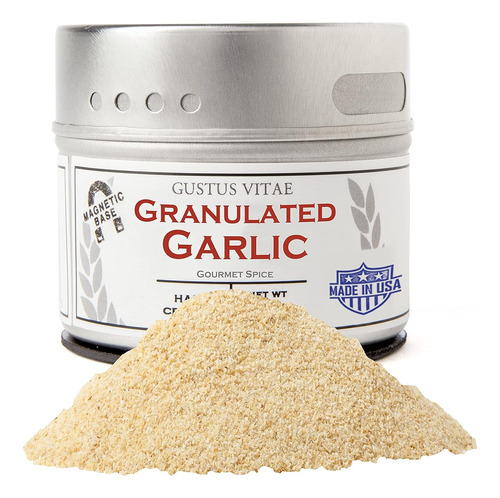 10 Piezas De Granulated Garlic - Non Gmo - Hand-packed In Ma