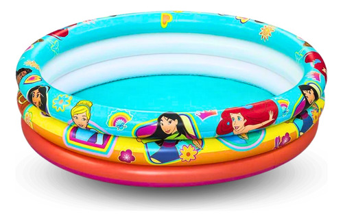 Piscina Inflável Infantil Princesas Circular Bestway 200l Cor Azul/Branco