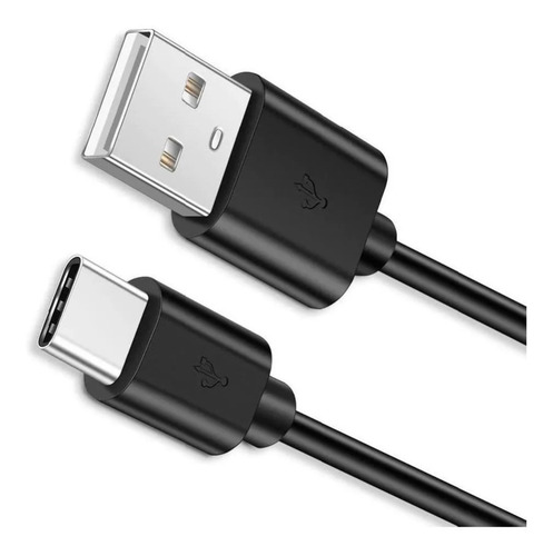 Cabo Para Carregador Usb C Tablet Samsung Galaxy A7 A8 Lite Cor Preto - Usb C
