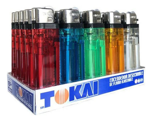 Tokai Encendedor Transparente Desechable Caja Con 25 Piezas
