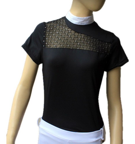 Chomba Remera Equitacion Concurso Strass Locapasion Julie