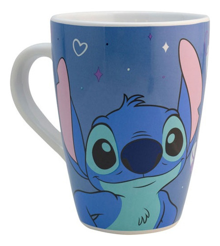 Taza Jumbo Fun Kids Stitch Capacidad 900ml Color Azul Azul Acero