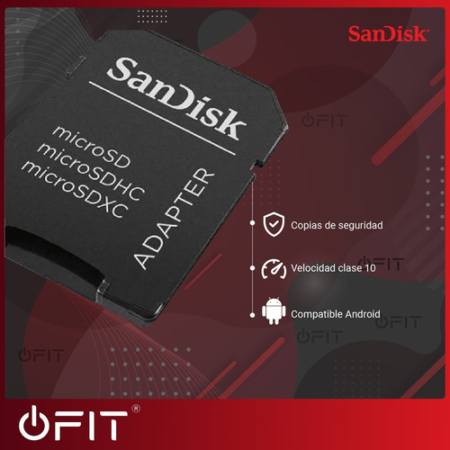 Tarjeta de memoria SanDisk SDSQUNB-032G-GN3MA Ultra con adaptador SD 32GB