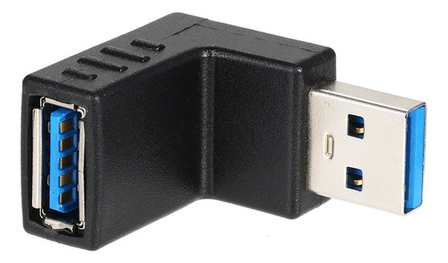 Adaptador Usb3.0 Am A Af En Forma De L En Ángulo Recto, Conv