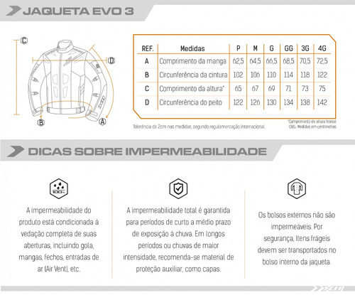 Imagem 6 de 6 de Jaqueta X11 Evo 3 Impermeável