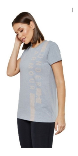 Polera Mujer Ua Graphic Vertical Wm-gry 1321146-035 /happyja