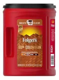 Cafe Colombiano Folgers Molido 100% Café Arabica, 1.240kg