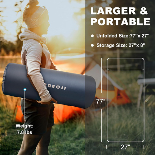 Colchoneta Autoinflable Dormir, Colchón De Camping De ...