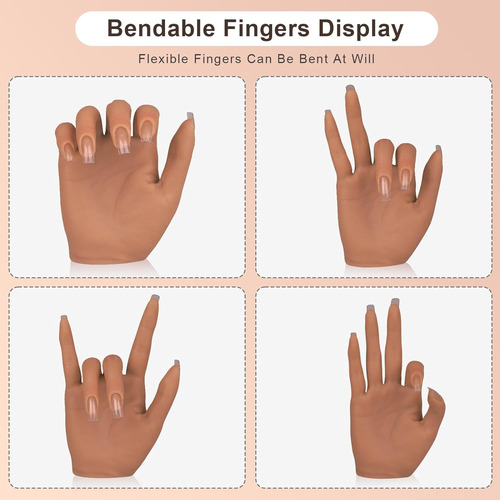 Mano De Practica De Silicona Imene Para Pintar Uñas