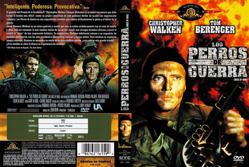 Los Perros De La Guerra ( Dogs Of War)tom Berenger Dvd