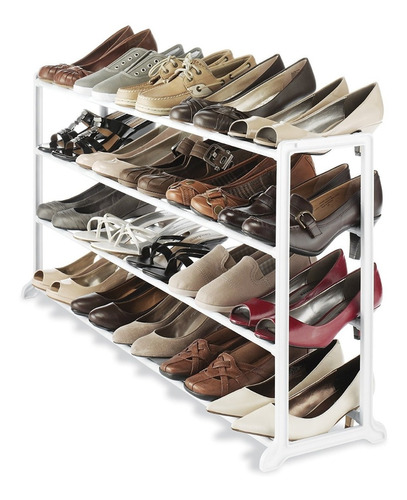 Whitmor Zapatero Zapatos Metal Organizador 20 Pares Armable