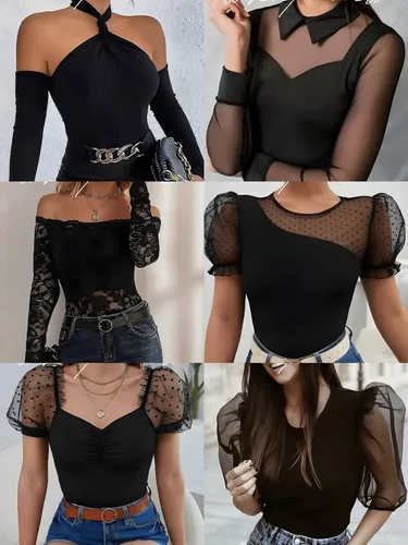Blusas de gasa modernas best sale