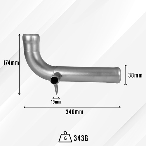 Tubo Cano Dágua Para Ônix Prisma Cobalt Spin Hp Inox