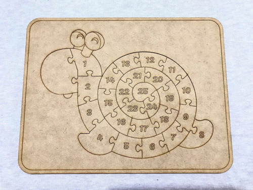 Rompecabezas Didáctico Con Números - Mod. Caracolito