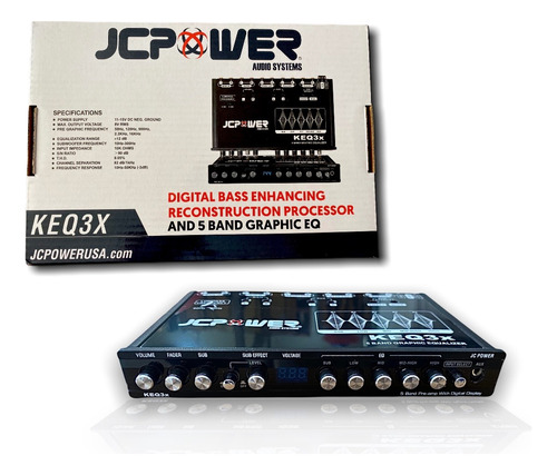 Ecualizador Jc Power Keq3x 5 Bandas 7 Volts Entrada Aux Msi