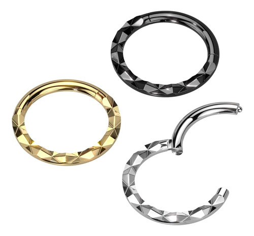 Anillo De Segmento Con Bisagras Facetadas X Orientado Hacia