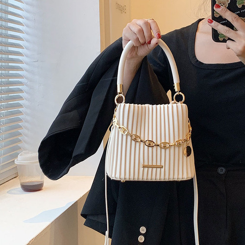 Bolsa Plisada Para Mujer, Diseño De Nicho De Alta Gama, Port