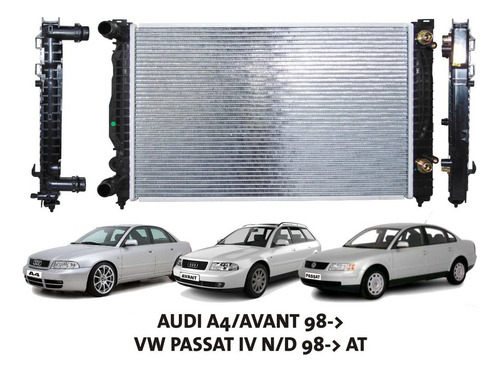 Radiador Audi A4/avant 98-vw Passat Iv98 At Facorsa Rb3364qu