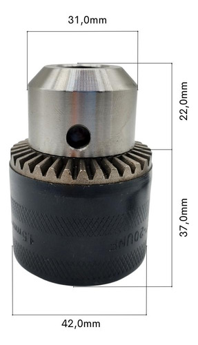 Mandril Leve 13mm 1/2 Para Furadeira Bosch Gsb 13 650w