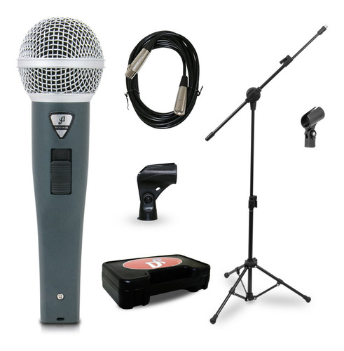 Kit Arcano 1 Microfone Rhodon-8b Xlr + 1 Pedestal Pmv