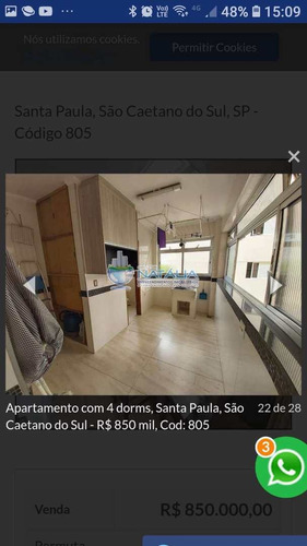 Imagem 2 de 26 de Apartamento Com 4 Dorms, Santa Paula, São Caetano Do Sul - R$ 900 Mil, Cod: 64613 - V64613