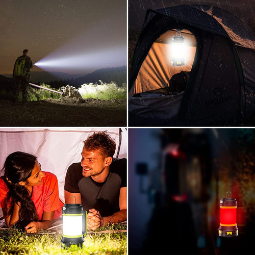 Luz De Camping Recargable Por Usb, Linterna Portátil
