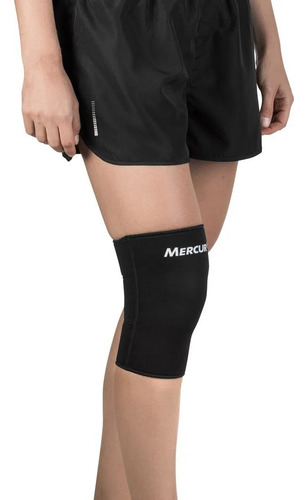 Joelheira Esporte Neoprene Preta Mercur Tamanho Gg
