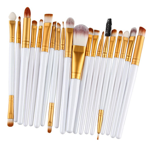 20 Piezas Pinceles De Maquillaje Profesionales Cepillo De