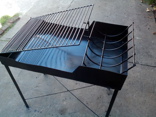 Parrillero Hierro - Tipo Bandeja 81 X 47 Cm En Chapa 18