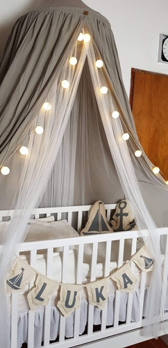 GEMVIE Dosel de Cuna Infantil Mosquitera Anti-Mosquitos Estrellas Verano Altura//240cm Di/ámetro//60cm Beige