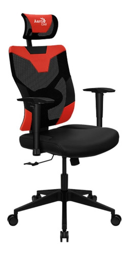 Imagen 2 de 7 de Silla Gamer Ergonomica Aerocool Guardian Champion Red