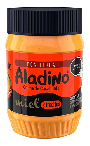 Crema de Cacahuate Aladino Honey Crunchy 425g