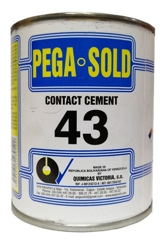 Pega De Contacto Amarilla Pega Sold 43 1/8 Gal