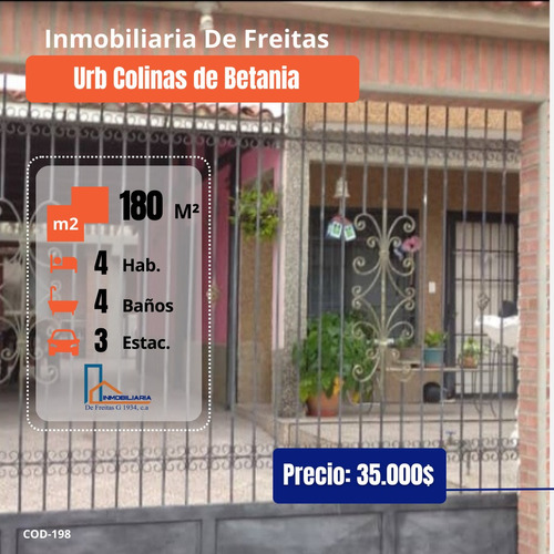 Se Vende Townhouse En Urbanización Colinas De Betania. Charallave 