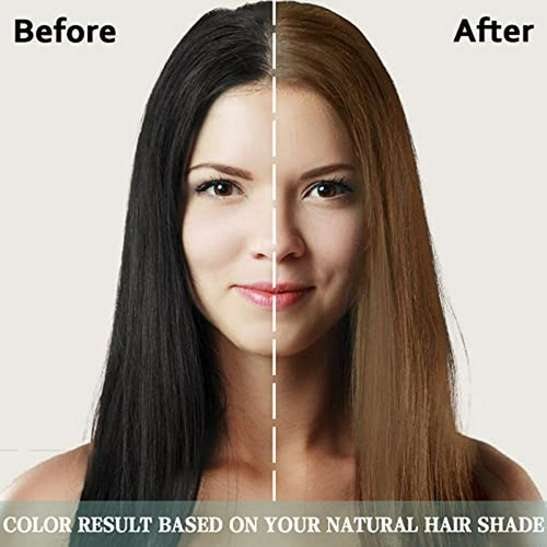 Champú Tinte Para Cabello Castaño Claro 3 En 1, Herbal Para